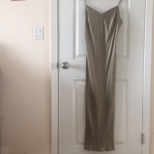 Marjolaine 100% silk slip dress